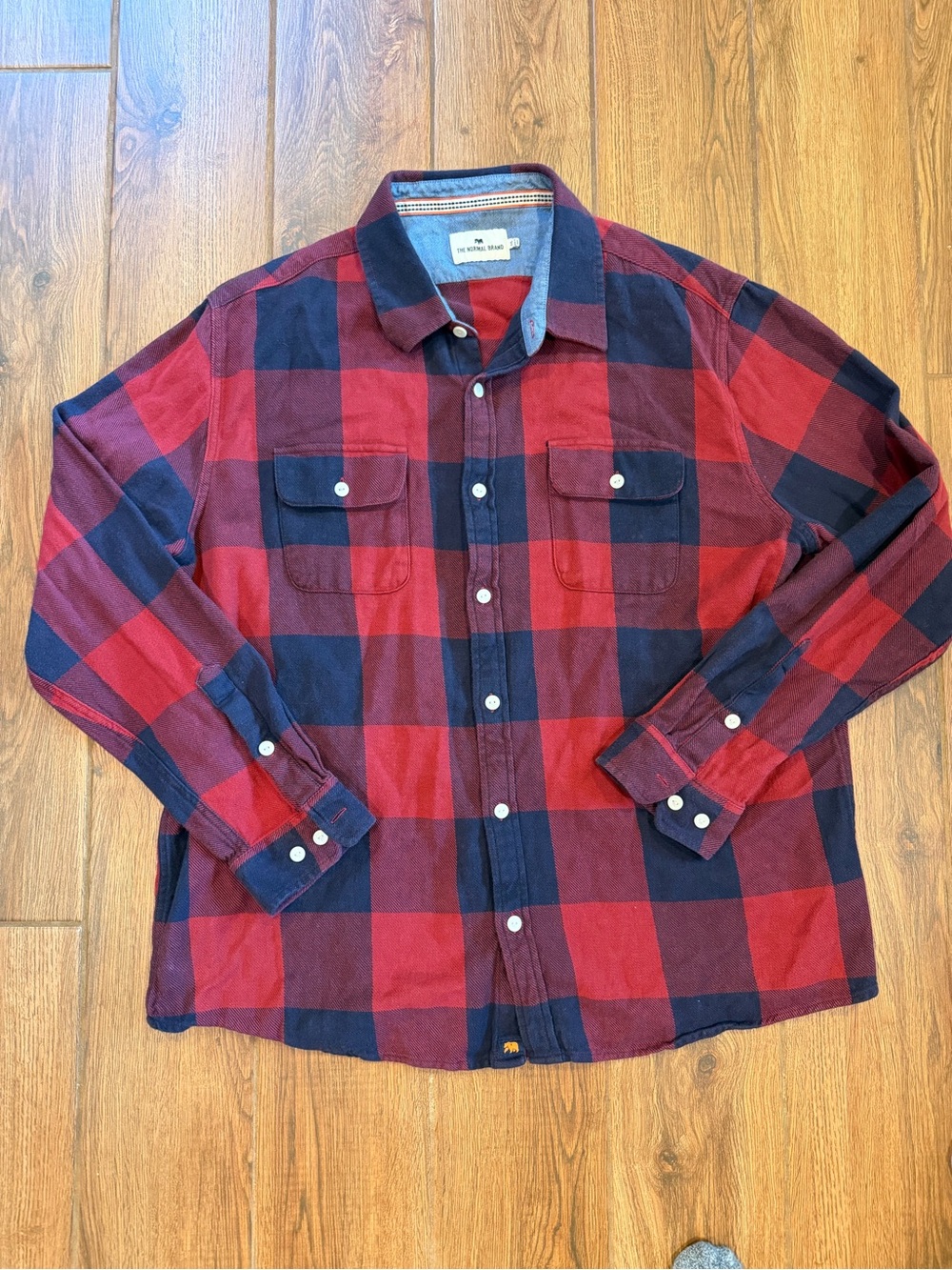 The Normal Brand Plaid Casual Button-Down flannel Shirt / men’s xxl
